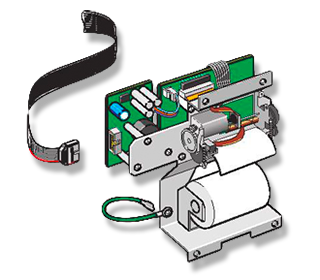 Laufwerk für einen Einbaudrucker für NF50,NF50-S,NF300,NF3000,NF500,NF5000