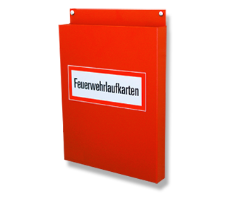 Feuerwehrlaufkartenhalter für 100 Karten im DIN A3-Hochformat