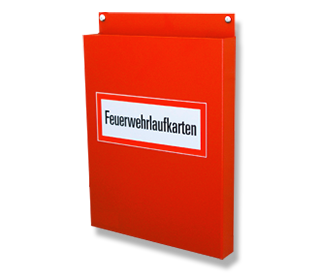 Feuerwehrlaufkartenhalter für 100 Karten im DIN A4-Hochformat