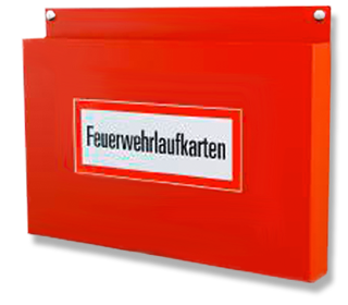 Feuerwehrlaufkartenhalter für 100 Karten im DIN A4-Querformat