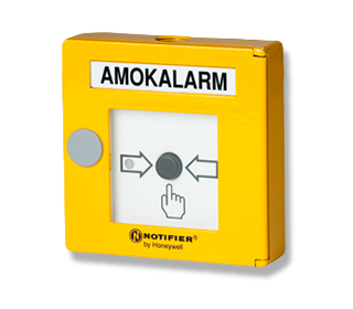 Handfeuermelder "Amokalarm" mit Isolator für den NOTIFIER Ringbus, Farbe: gelb