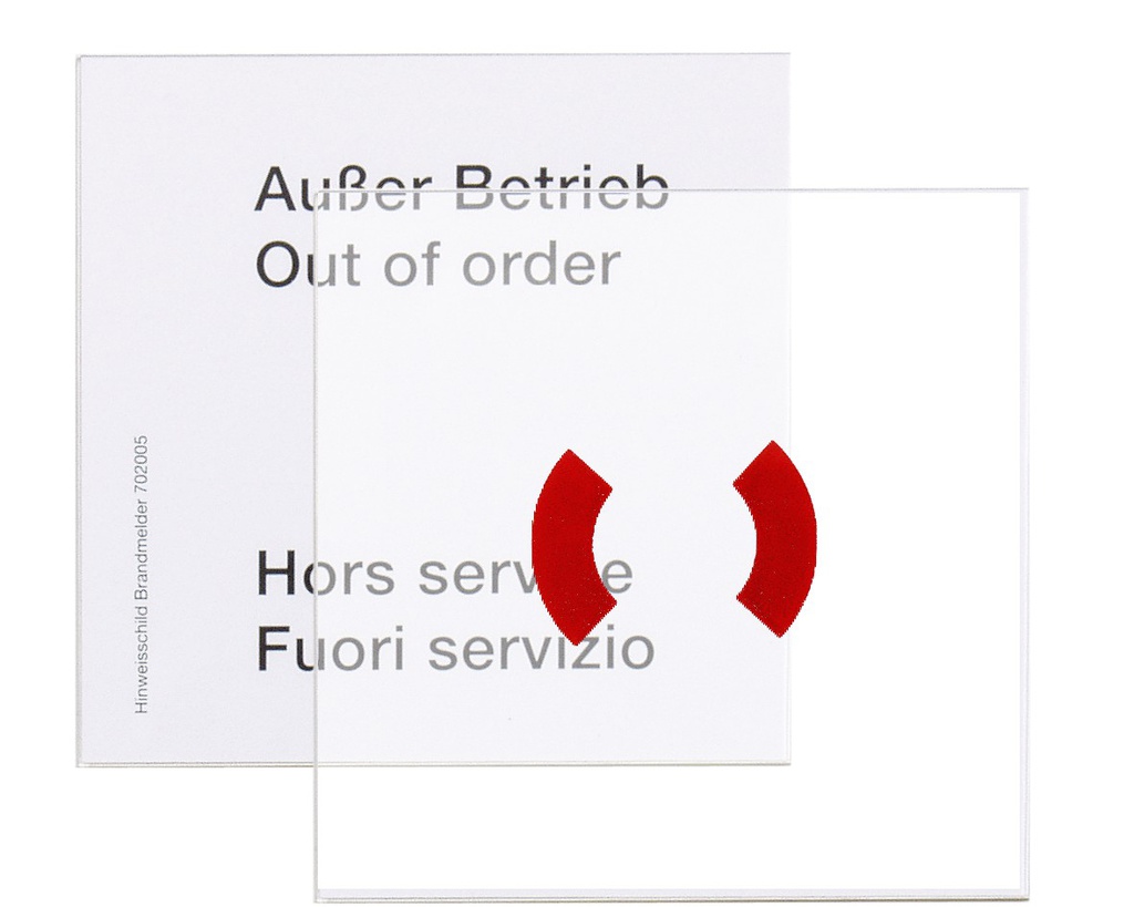 Ersatzglasscheibe für MCP-Gehäuse 7047xx und 7048xx, rot