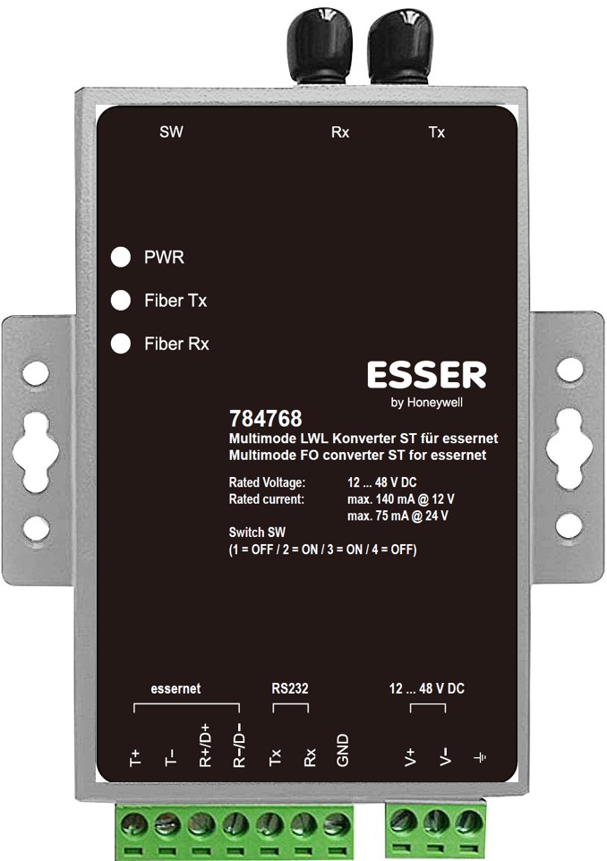 Multimode LWL-Konverter ST für essernet®