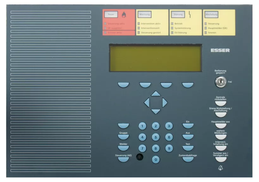 [786107] Bedienteilfront mit GEA 64 Meldergruppen, deutsch (Österreich)