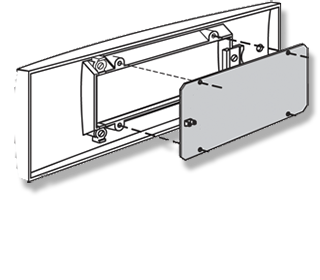 [020-485-009] Blindplatte für Erweiterungsdeckel Typ ECK-B
