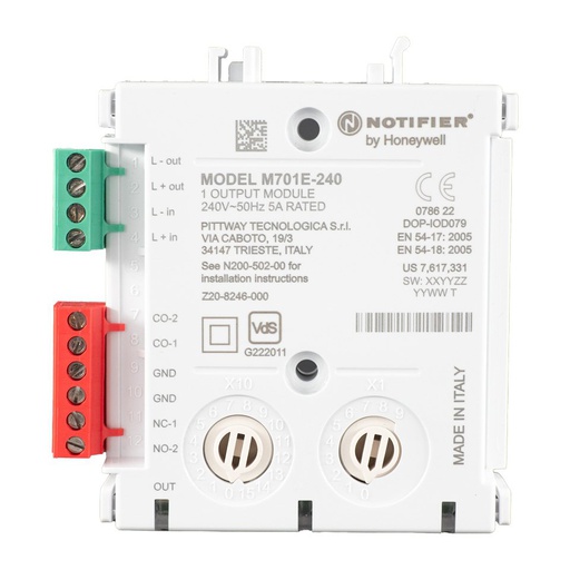 [M701E-240] Steuermodul für Netzschaltspannung für den NOTIFIER Ringbus