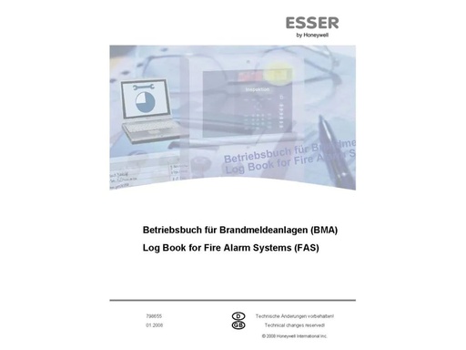 [798655] Betriebsbuch für Brandmeldeanlagen